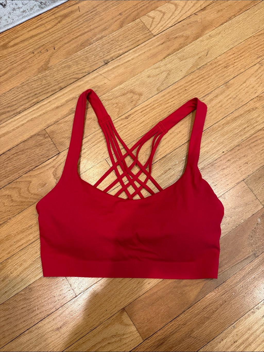 Lululemon Athletica Red Strappy Sports Bra